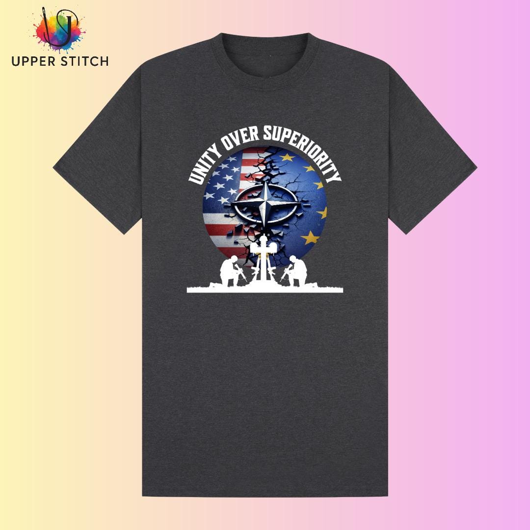 Unity Over Superiority T-Shirt | Political Statement, Inclusive Sizing