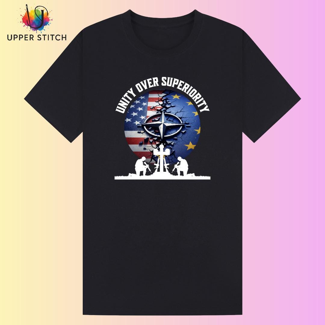 Unity Over Superiority T-Shirt | Political Statement, Inclusive Sizing