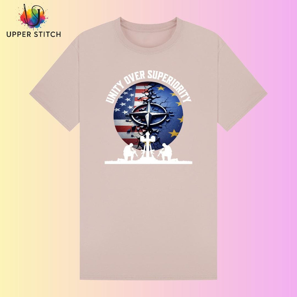 Unity Over Superiority T-Shirt | Political Statement, Inclusive Sizing