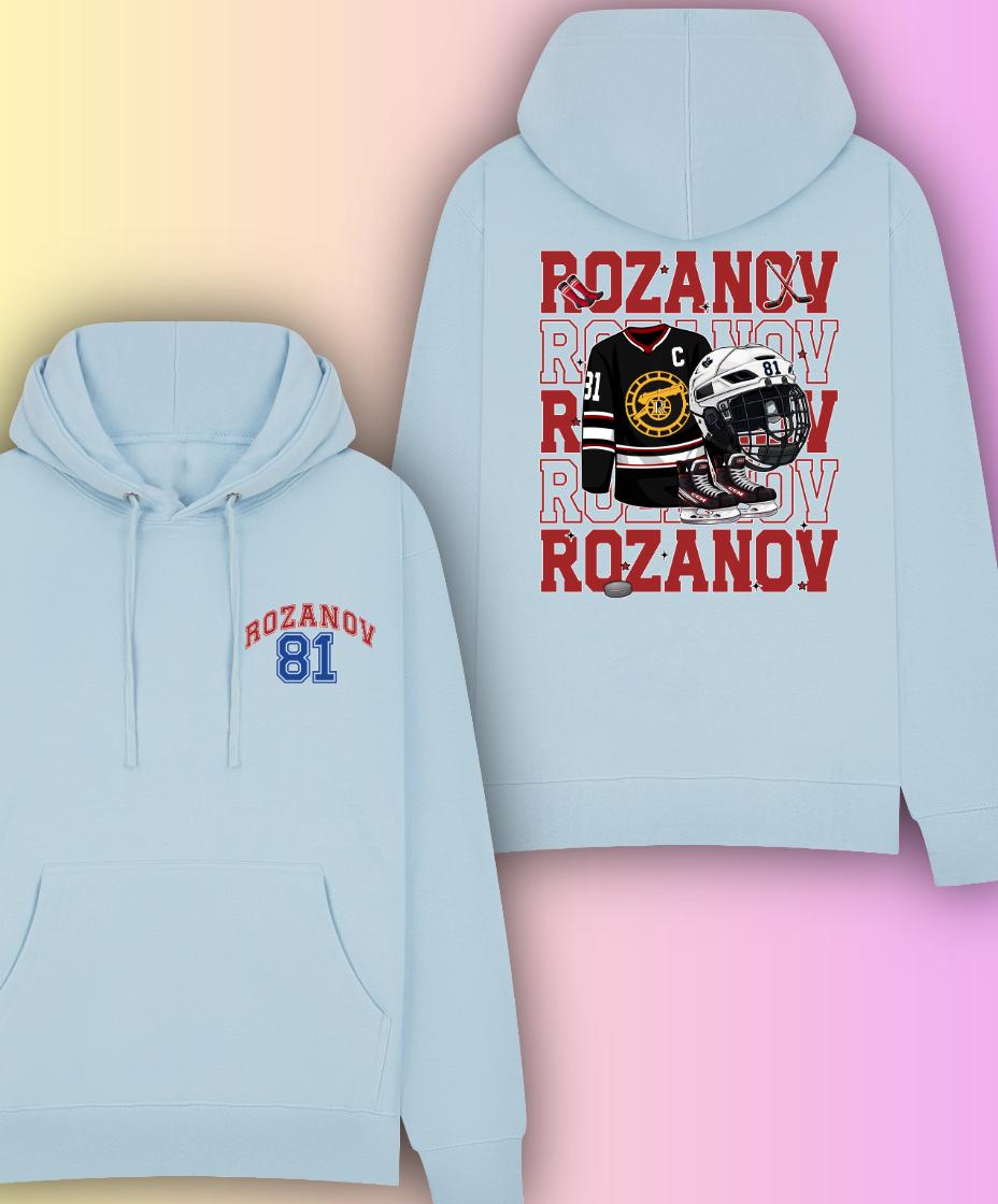 Rozanov 81 Hockey Hoodie | Hockey Fan Hood | Heated Rivalry | Unisex Inclusive sizing