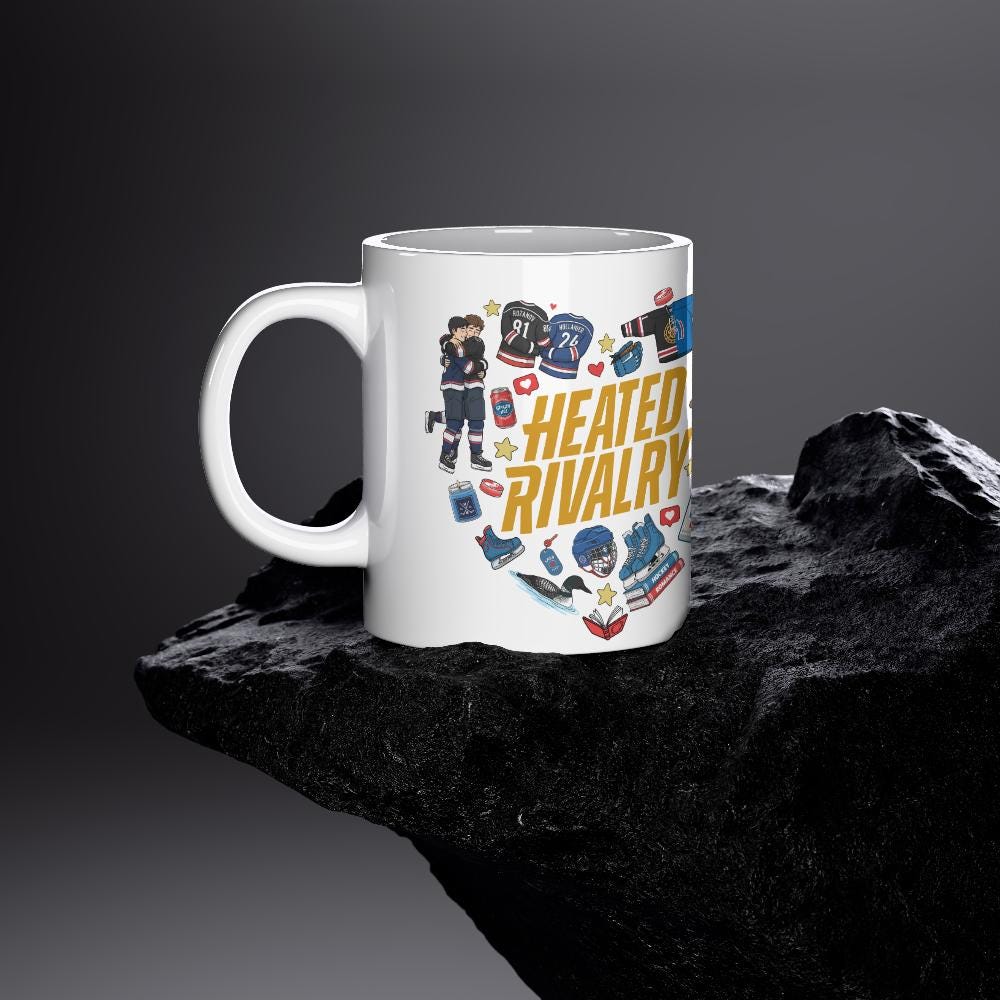 Heated Rivalry fan art mug | 11oz coffee mug | Hockey Romance Gift