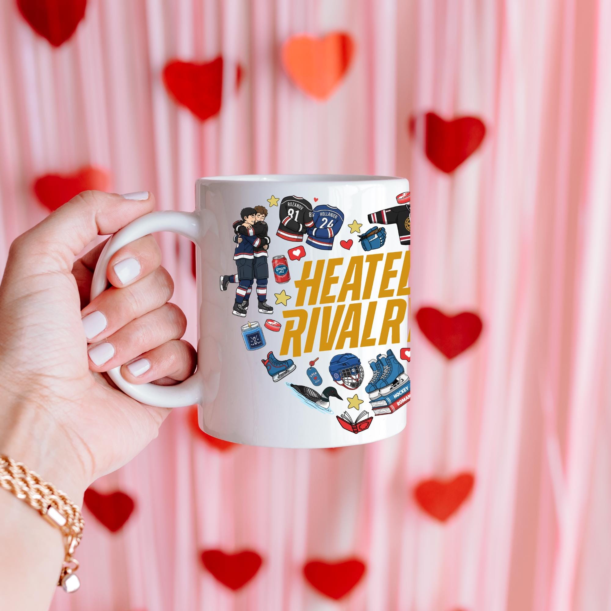 Heated Rivalry fan art mug | 11oz coffee mug | Hockey Romance Gift