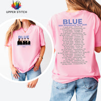 Blue 25th Anniversary Tour T-Shirt | Retro Boy Band Concert Tee