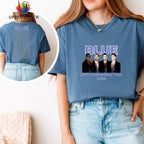 Blue 25th Anniversary Tour T-Shirt | Retro Boy Band Concert Tee