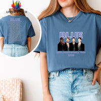 Blue 25th Anniversary Tour T-Shirt | Retro Boy Band Concert Tee