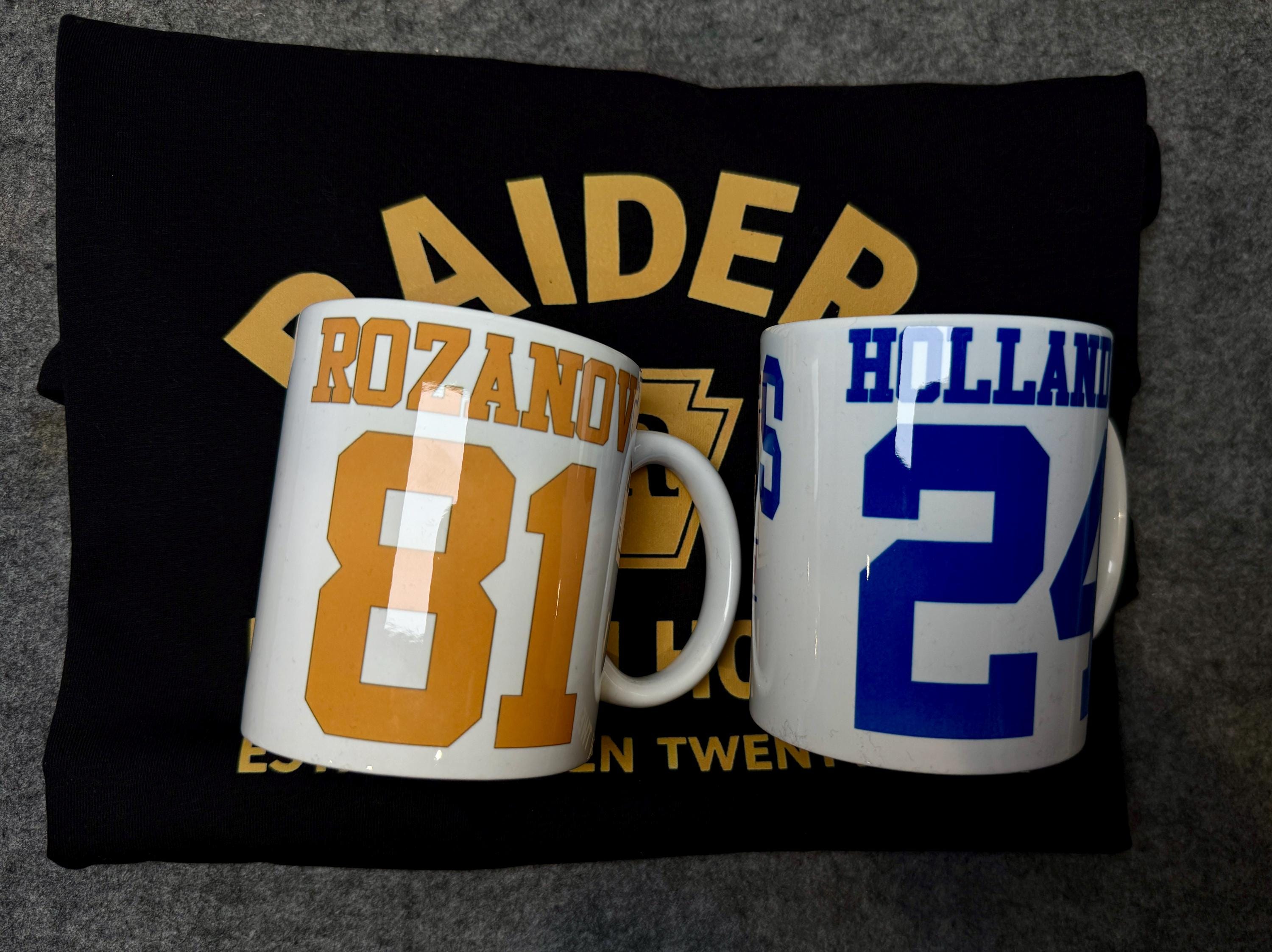 Heated Rivalry Fan Inspired Mugs | Hollander 24 or Rozanov 81 Coffee Mug