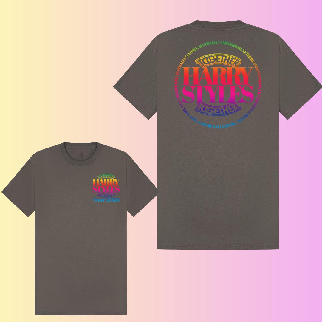 Harry Styles Together Tour 2026 T-Shirt | Colorful Fan Made Concert Tee