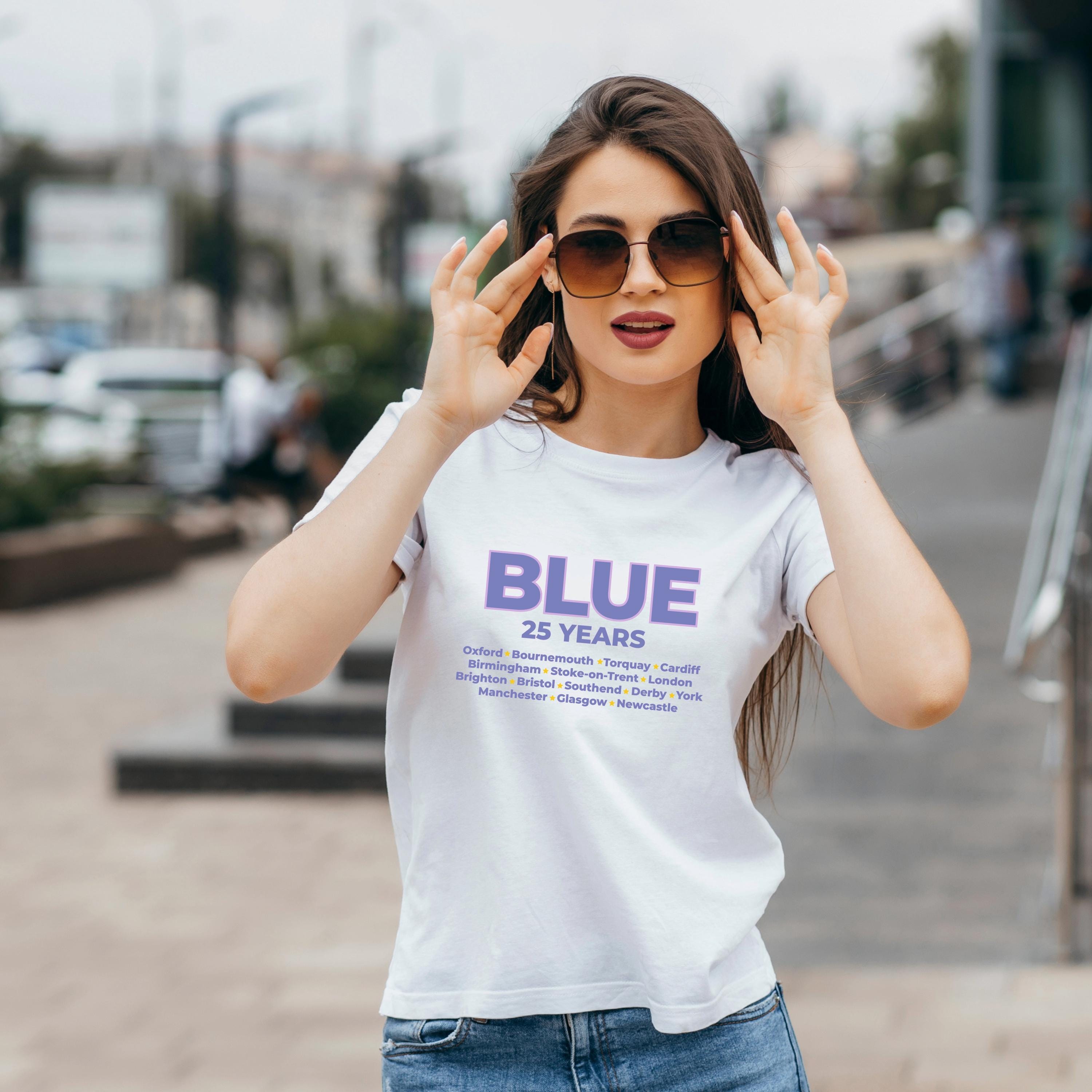 Blue 25th Anniversary Tour T-Shirt | 90s Boy Band Nostalgia