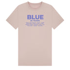 Blue 25th Anniversary Tour T-Shirt | 90s Boy Band Nostalgia