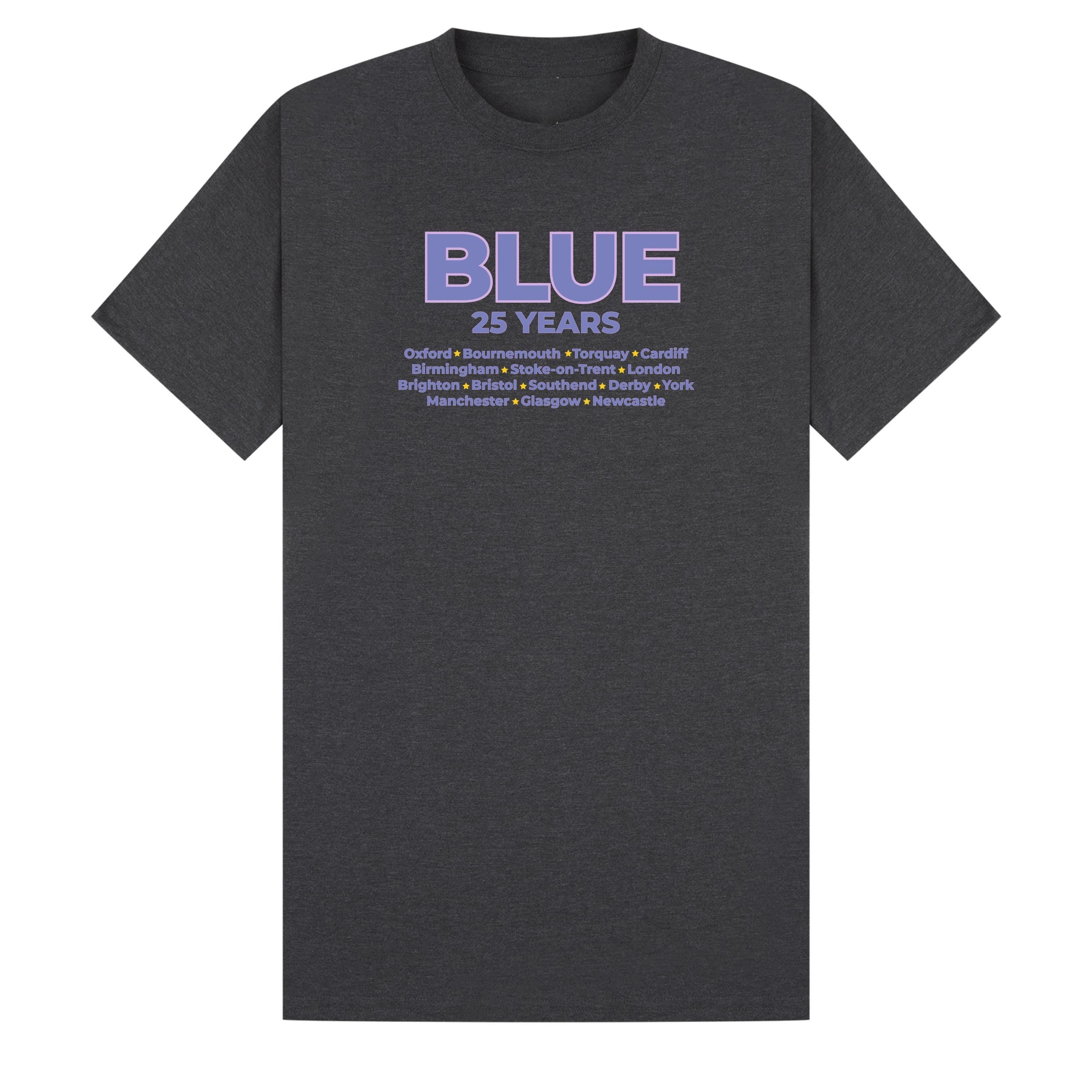 Blue 25th Anniversary Tour T-Shirt | 90s Boy Band Nostalgia