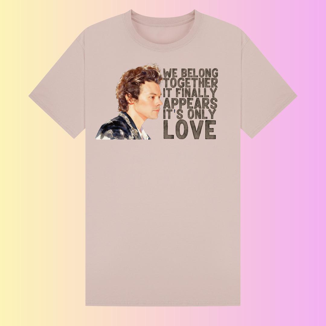 Harry Styles Lyric T-Shirt | Aperture, We Belong Together Fan Tee