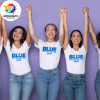 Blue 25th Anniversary Tour 2026 T-Shirt | Glitter Effect Print, Plus Size