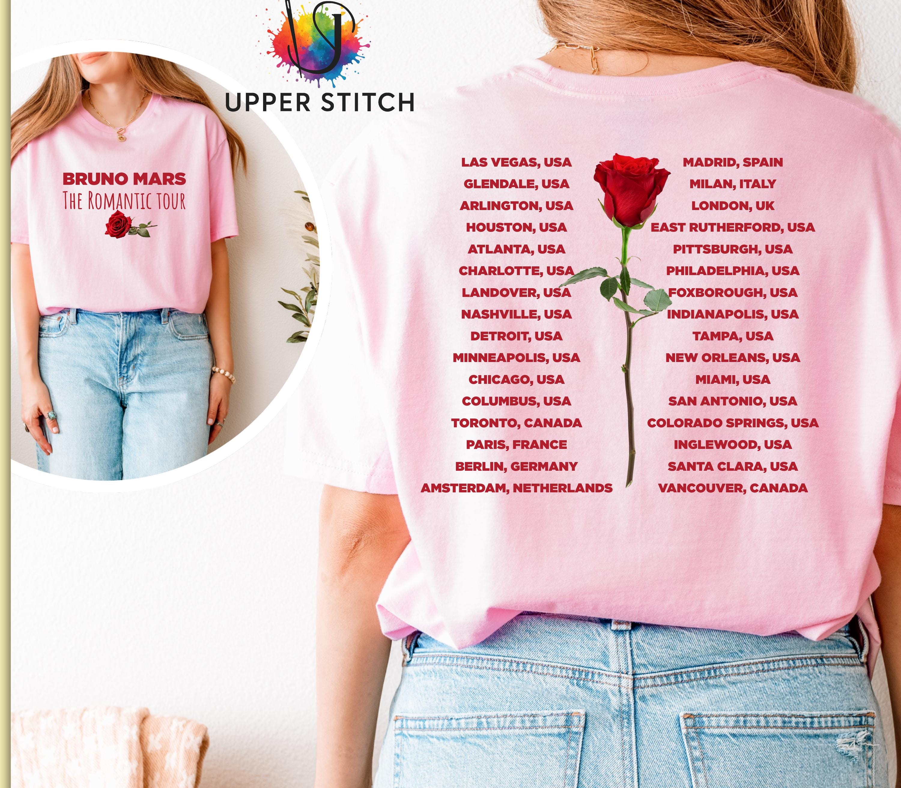 Bruno Mars Inspired Tour T-Shirt | Unofficial Concert Merch shirt | Adult, Plus & Kids Sizes