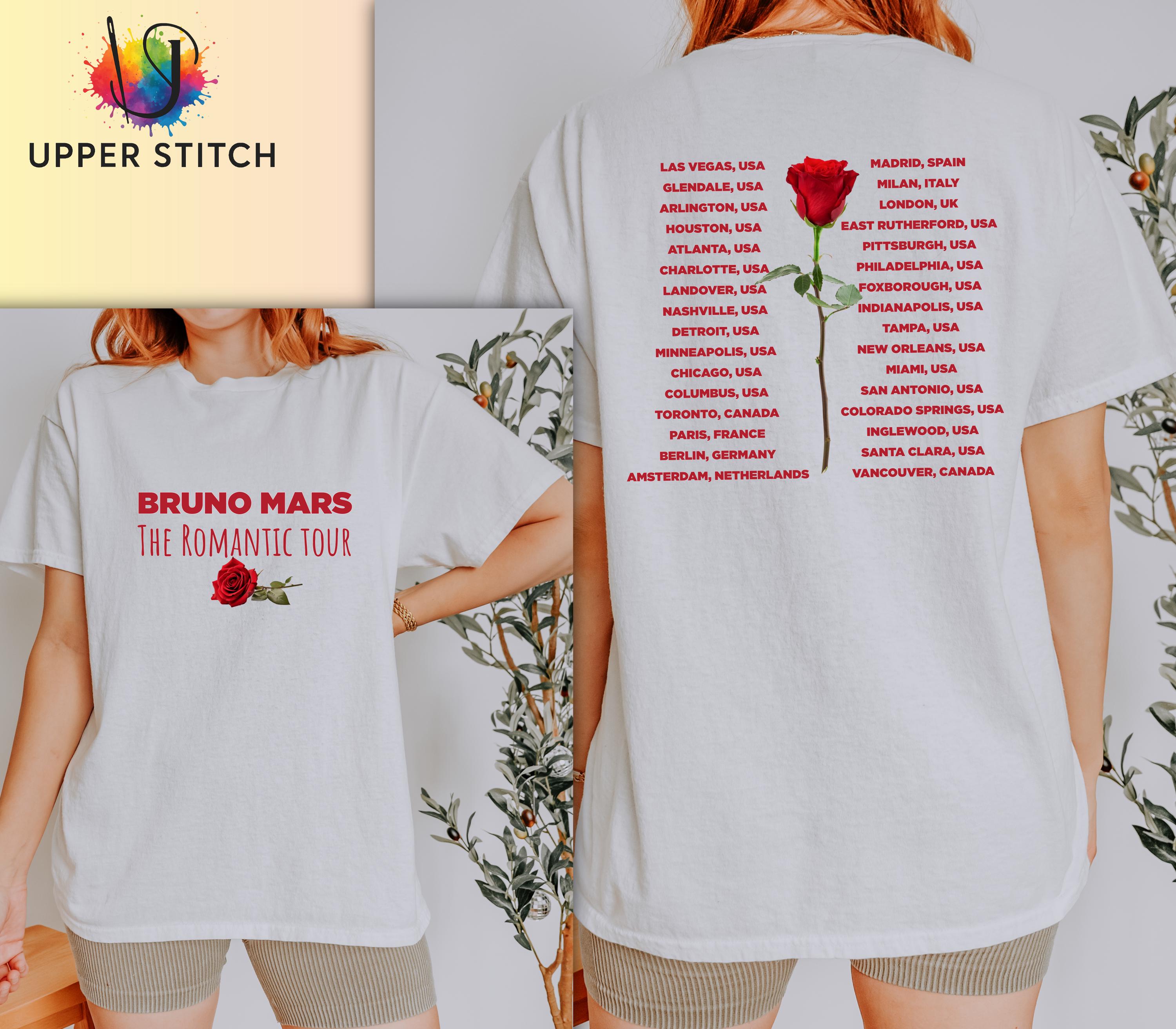 Bruno Mars Inspired Tour T-Shirt | Unofficial Concert Merch shirt | Adult, Plus & Kids Sizes