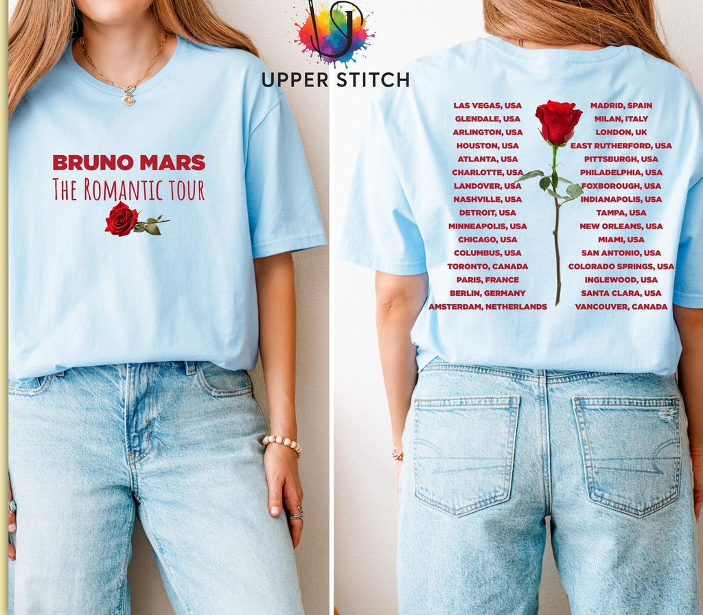 Bruno Mars Inspired Tour T-Shirt | Unofficial Concert Merch shirt | Adult, Plus & Kids Sizes