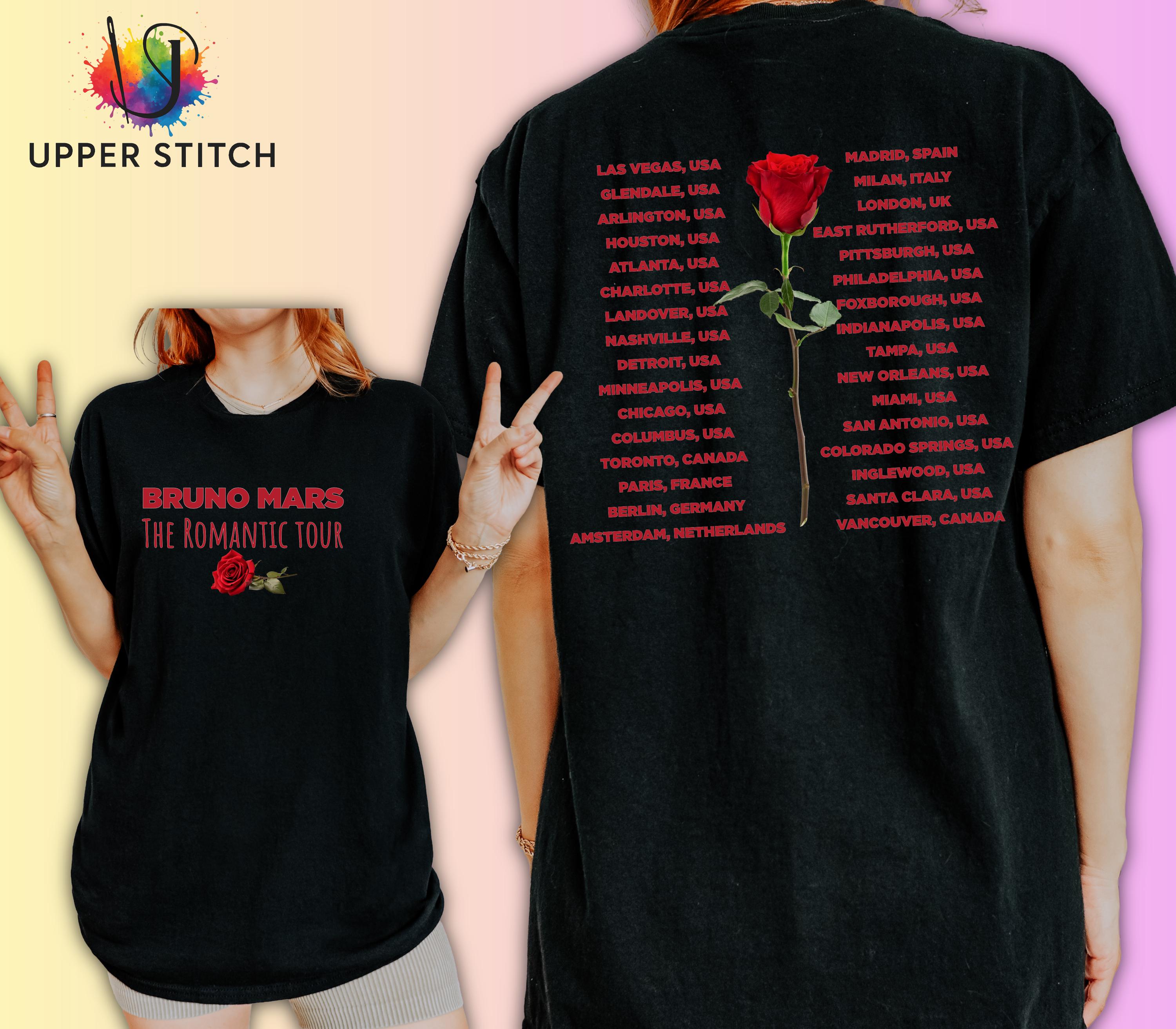 Bruno Mars Inspired Tour T-Shirt | Unofficial Concert Merch shirt | Adult, Plus & Kids Sizes