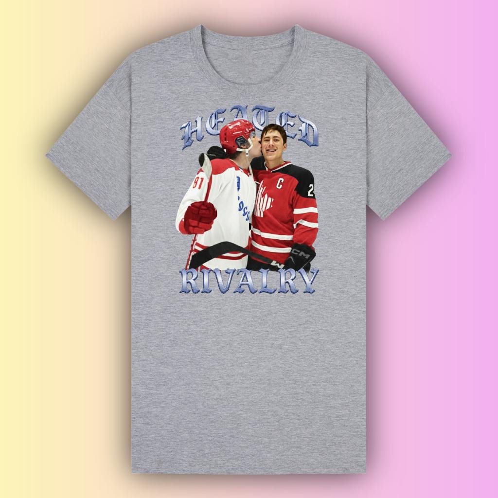 Heated Rivalry Fan Inspired T-Shirt | Hockey Rivals Graphic Tee | Romance Reader Shirt