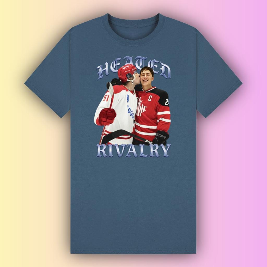 Heated Rivalry Fan Inspired T-Shirt | Hockey Rivals Graphic Tee | Romance Reader Shirt