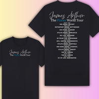James Arthur 2026 Pisces World Tour Hoodie / T-Shirt – Two-Sided Tour Merch