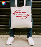 Bruno Mars Romantic Tour Wembley 2026 Tote Bag | Unofficial Fan Merch | Concert & Gig Shopper Bag