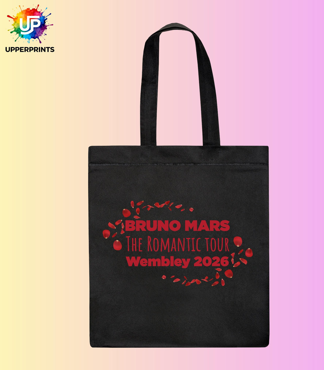 Bruno Mars Romantic Tour Wembley 2026 Tote Bag | Unofficial Fan Merch | Concert & Gig Shopper Bag