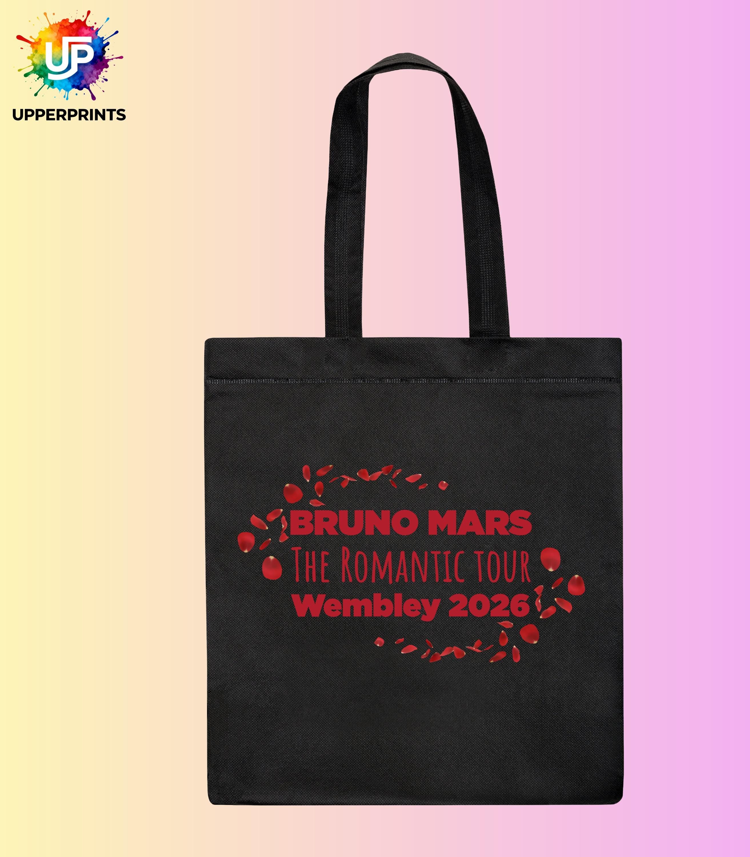 Bruno Mars Romantic Tour Wembley 2026 Tote Bag | Unofficial Fan Merch | Concert & Gig Shopper Bag