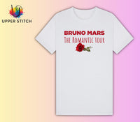Bruno Mars Tour Inspired T-Shirt | The Romantic Tour Concert Tee | Kids Adult & Plus Size Music Fan Shirt