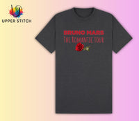 Bruno Mars Tour Inspired T-Shirt | The Romantic Tour Concert Tee | Kids Adult & Plus Size Music Fan Shirt