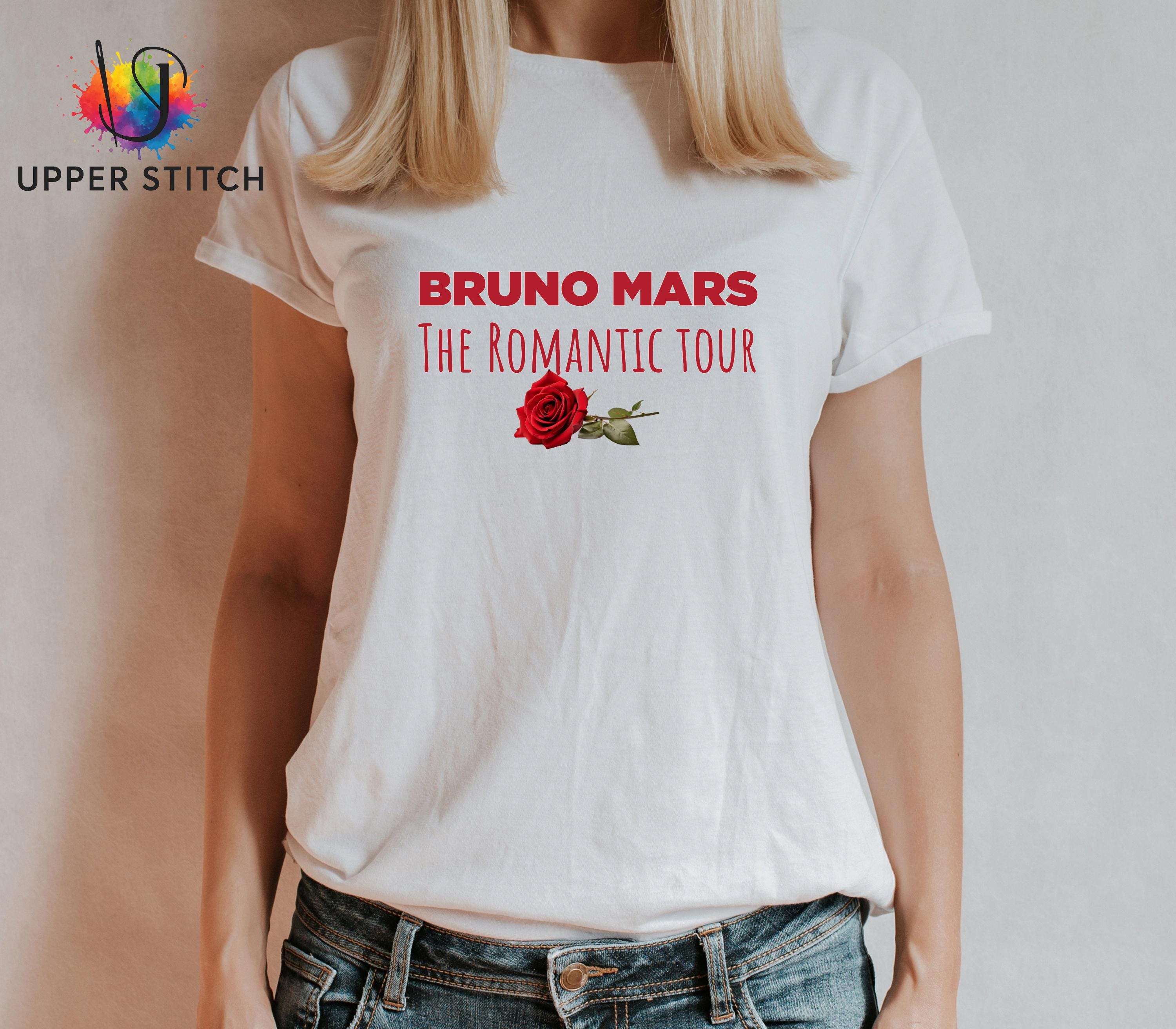 Bruno Mars Tour Inspired T-Shirt | The Romantic Tour Concert Tee | Kids Adult & Plus Size Music Fan Shirt