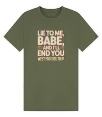 Lily Allen Lyric T-Shirt | West End Girl Tour, Concert Tee