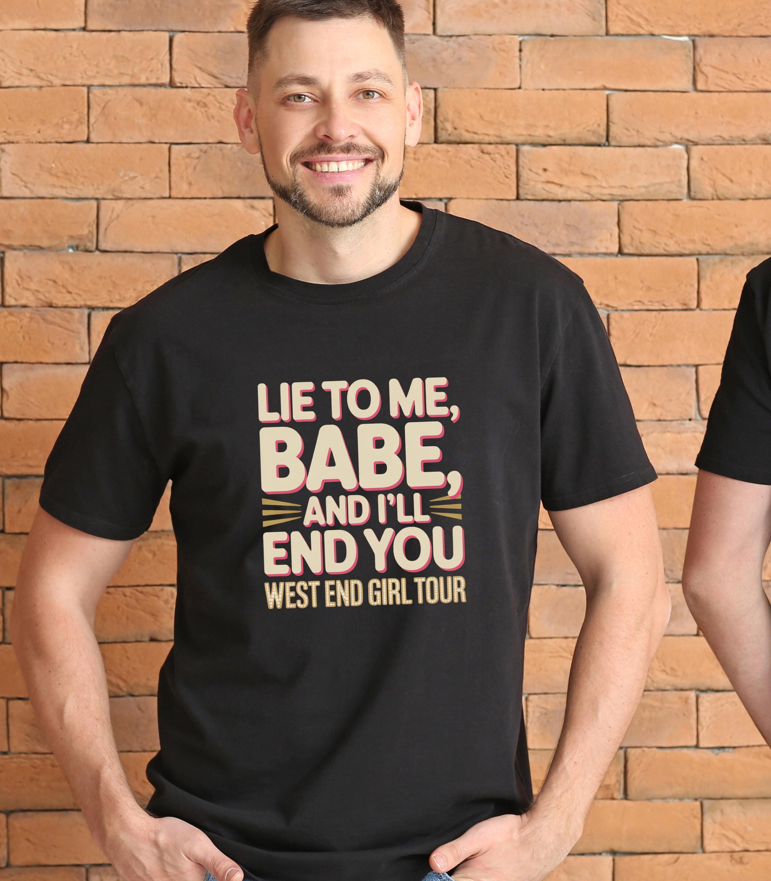 Lily Allen Lyric T-Shirt | West End Girl Tour, Concert Tee