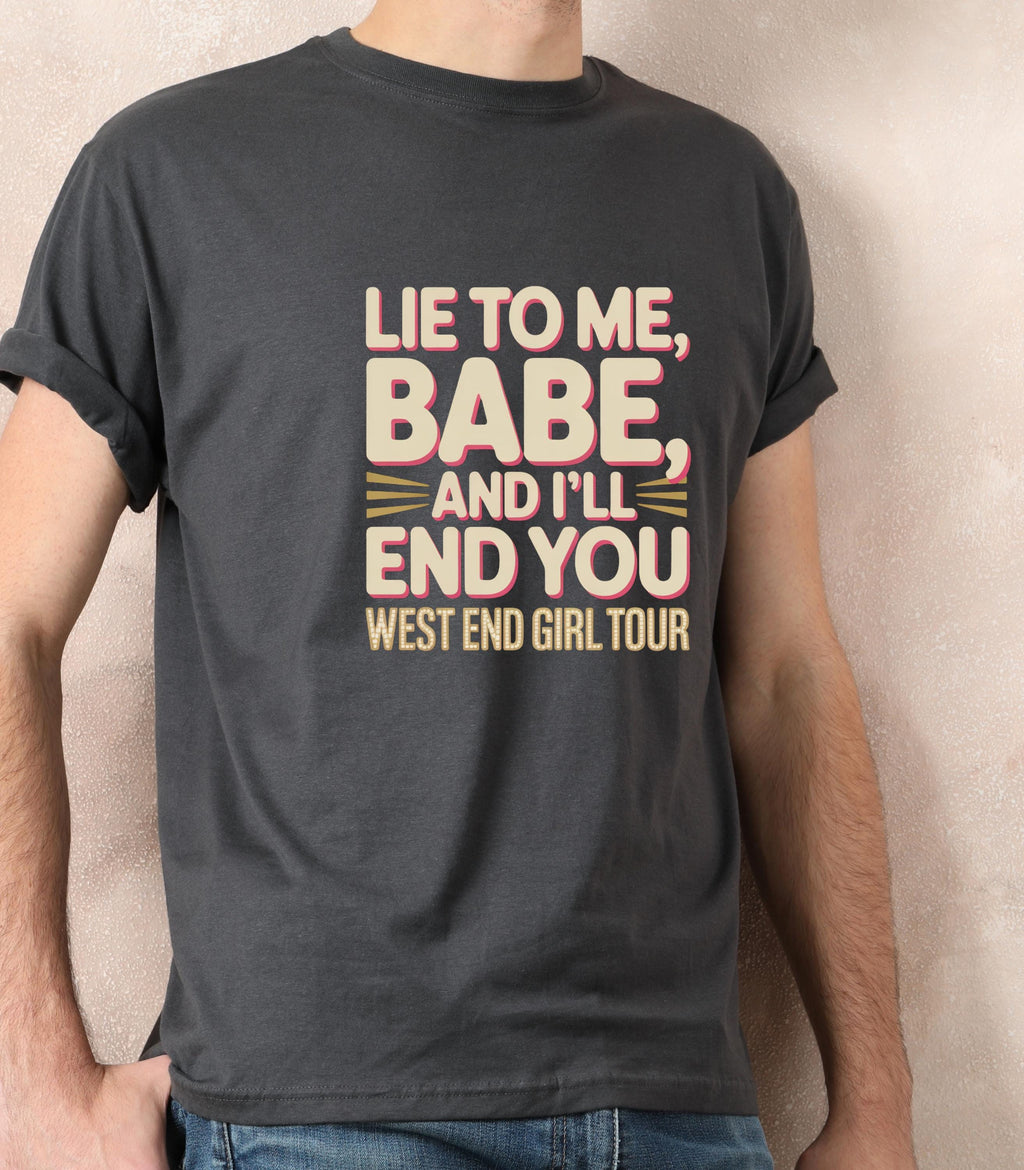 Lily Allen Lyric T-Shirt | West End Girl Tour, Concert Tee