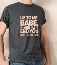 Lily Allen Lyric T-Shirt | West End Girl Tour, Concert Tee