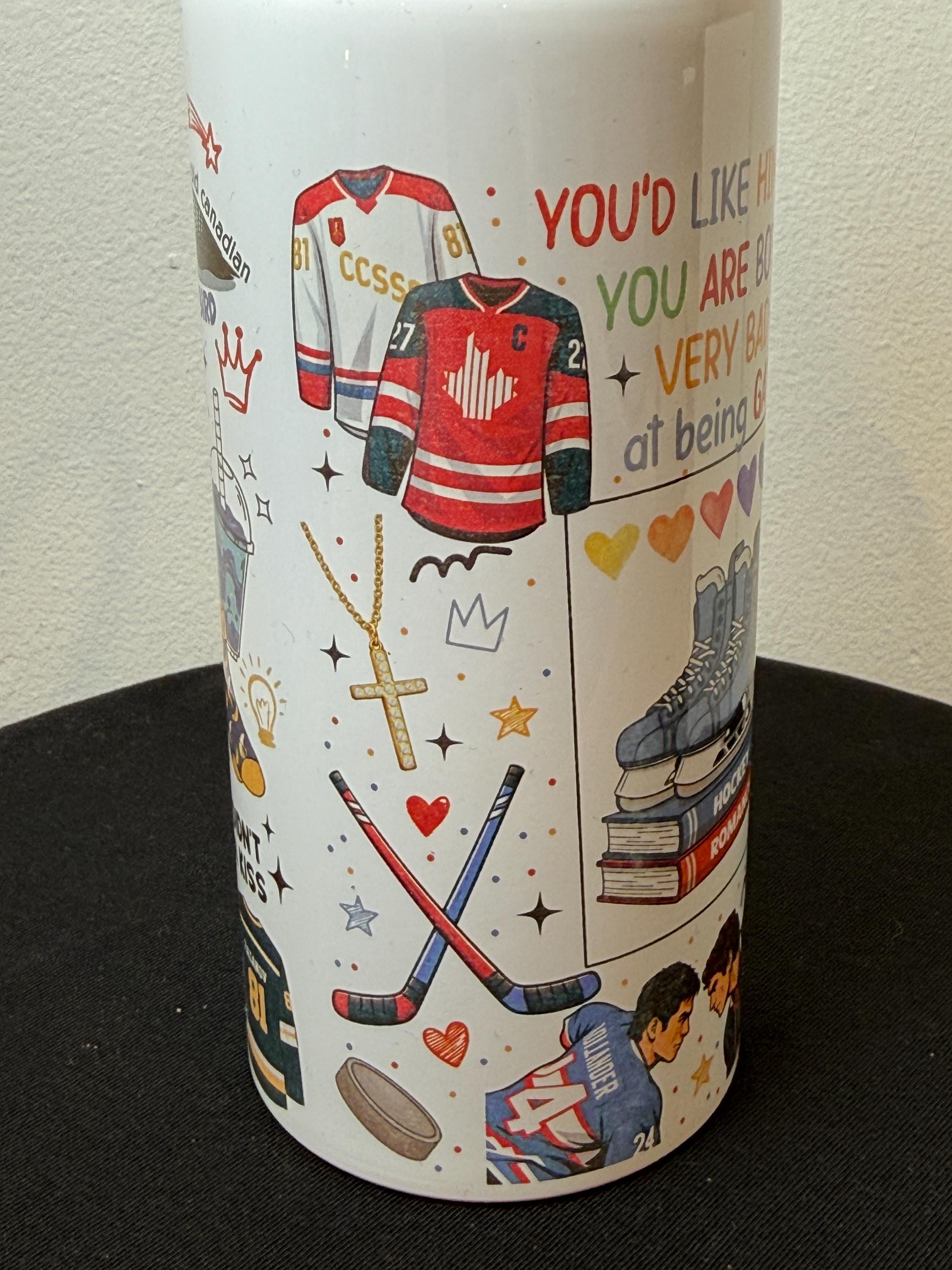 Heated Rivalry Water Bottle | 650ml Aluminium Bookish Bottle | Hockey Romance Gift