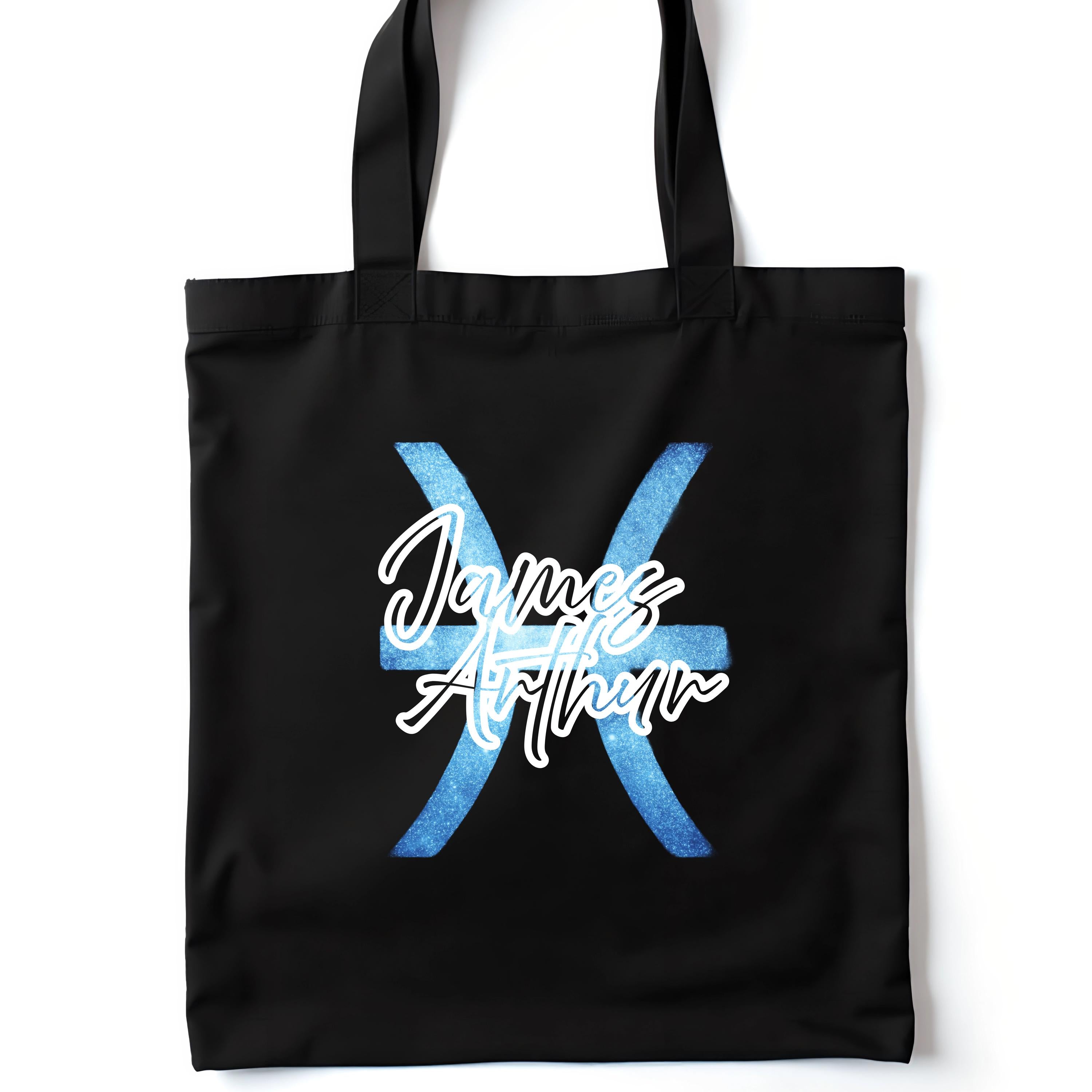 James Arthur Pisces Tour Black Tote Bag | Unofficial Fan Merch