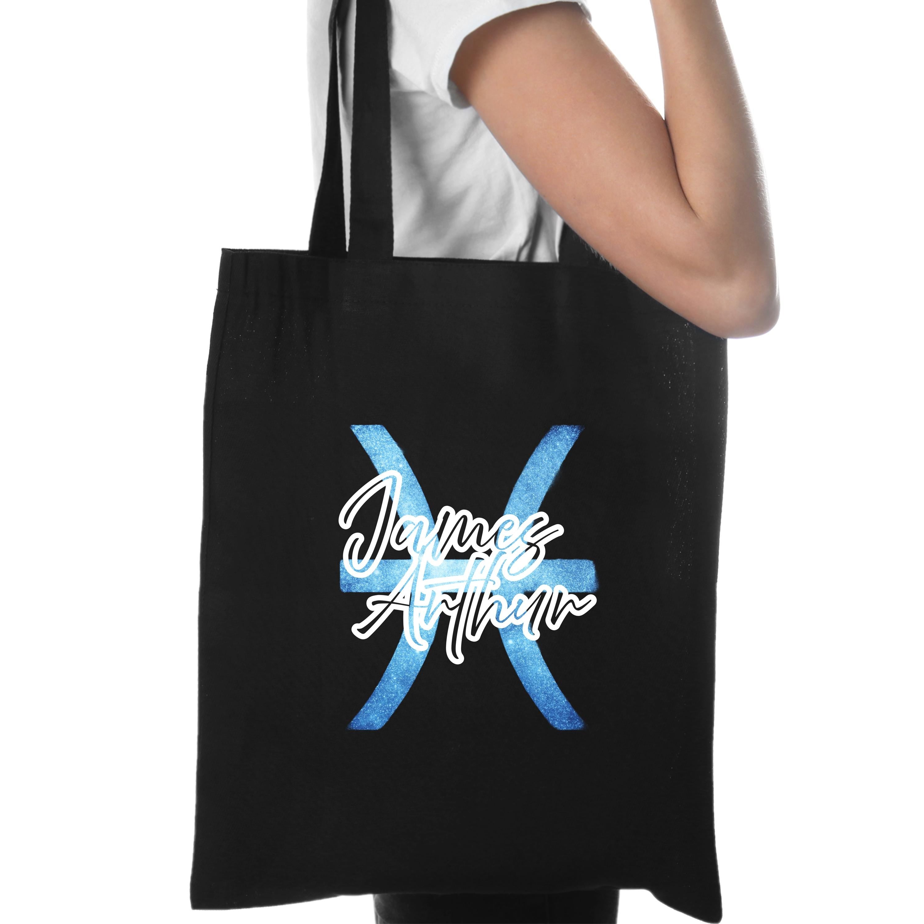 James Arthur Pisces Tour Black Tote Bag | Unofficial Fan Merch