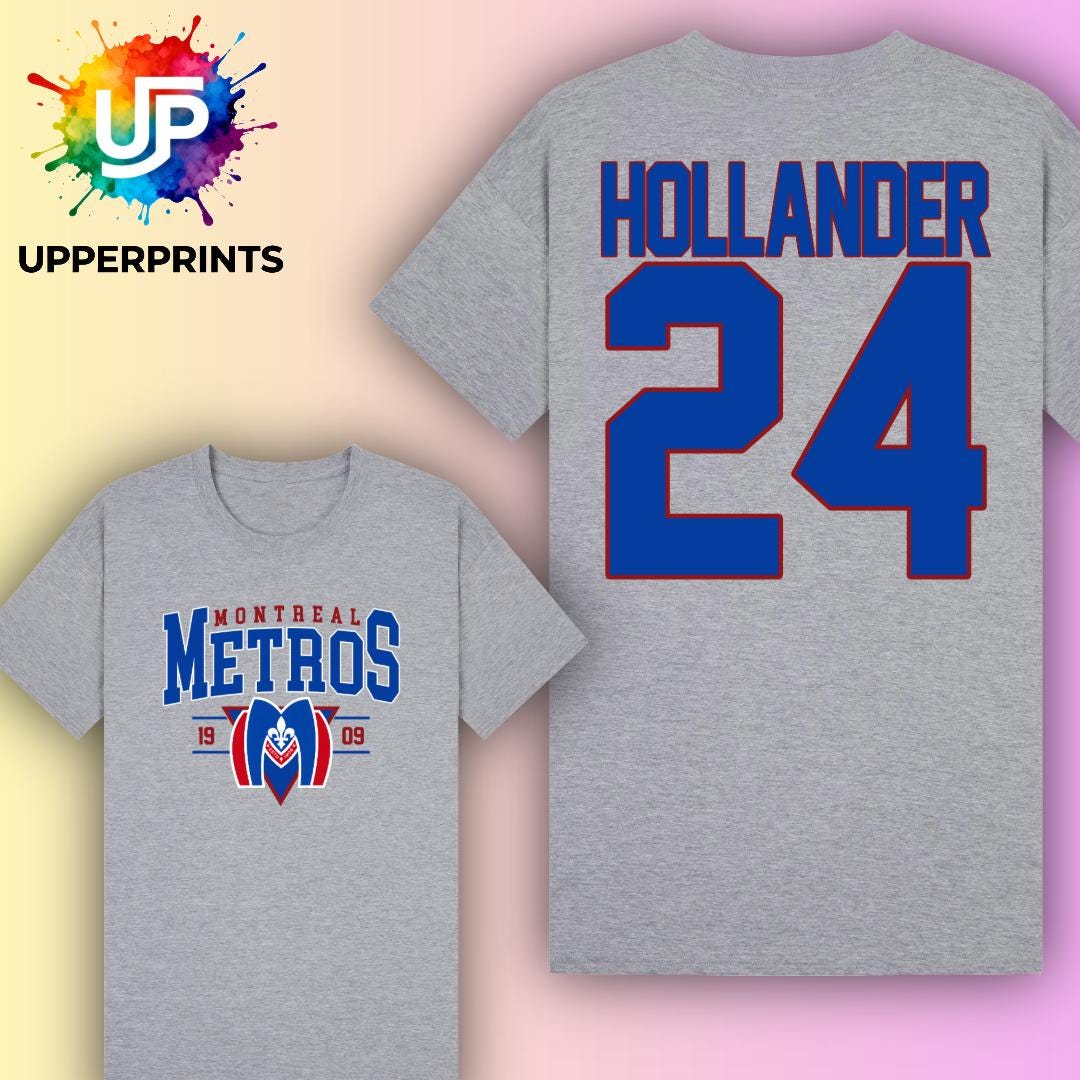 Hollander 24 T-Shirt | Montreal Metros Heated Rivalry Fan Shirt