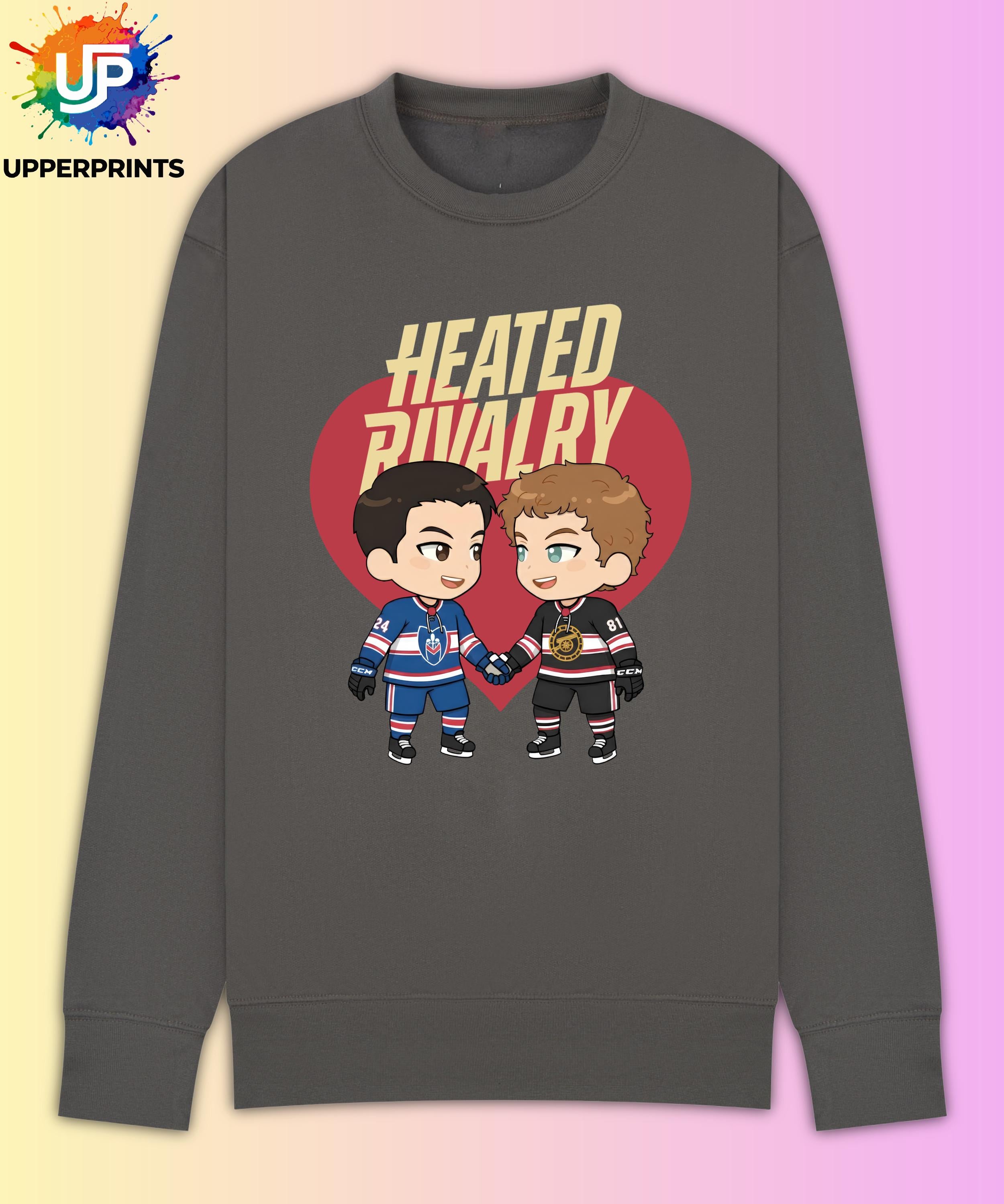 Hollander & Rozanov Fan Art | Gay Hockey Romance Jumper | BookTok Romance Sweatshirt