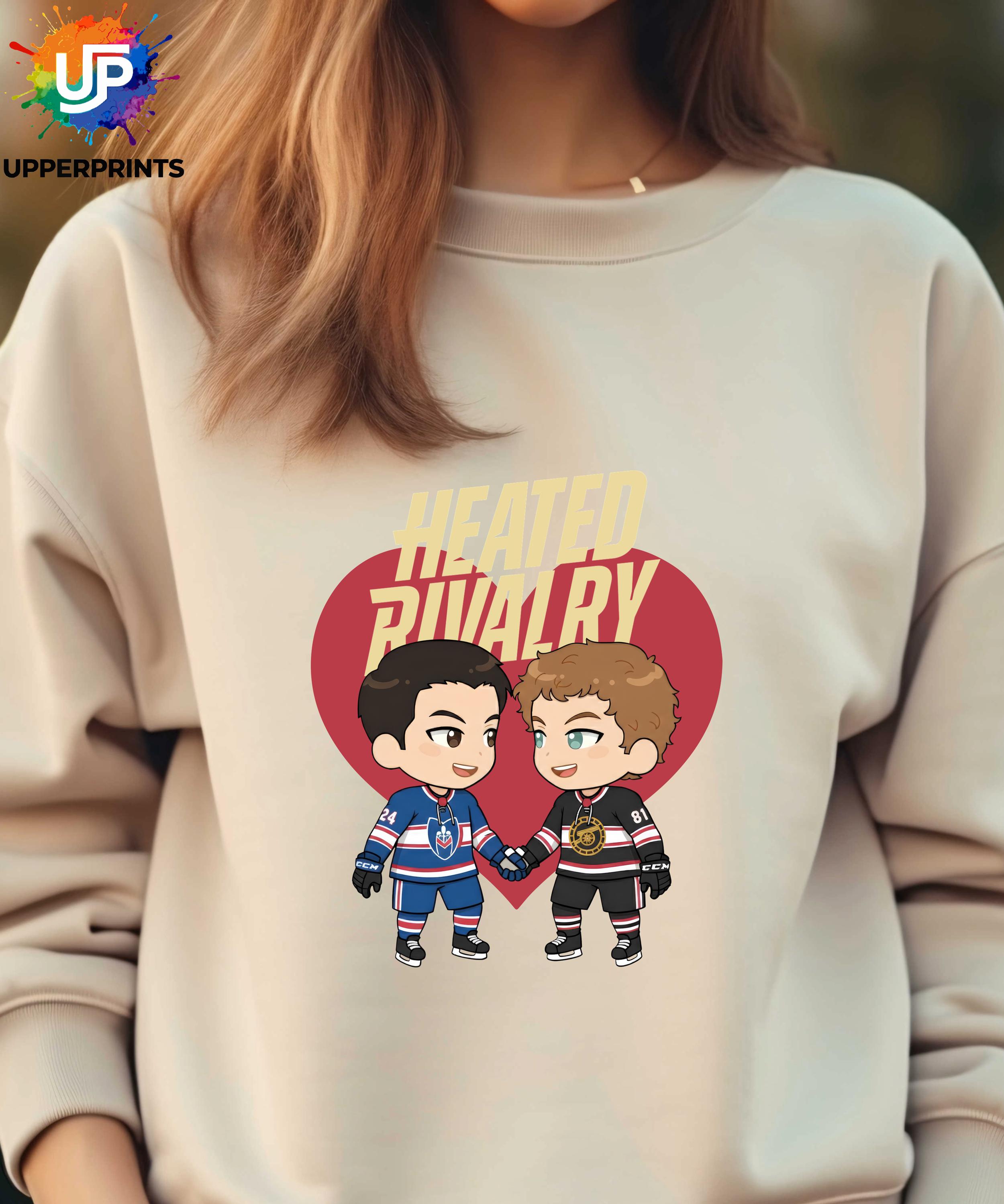 Hollander & Rozanov Fan Art | Gay Hockey Romance Jumper | BookTok Romance Sweatshirt