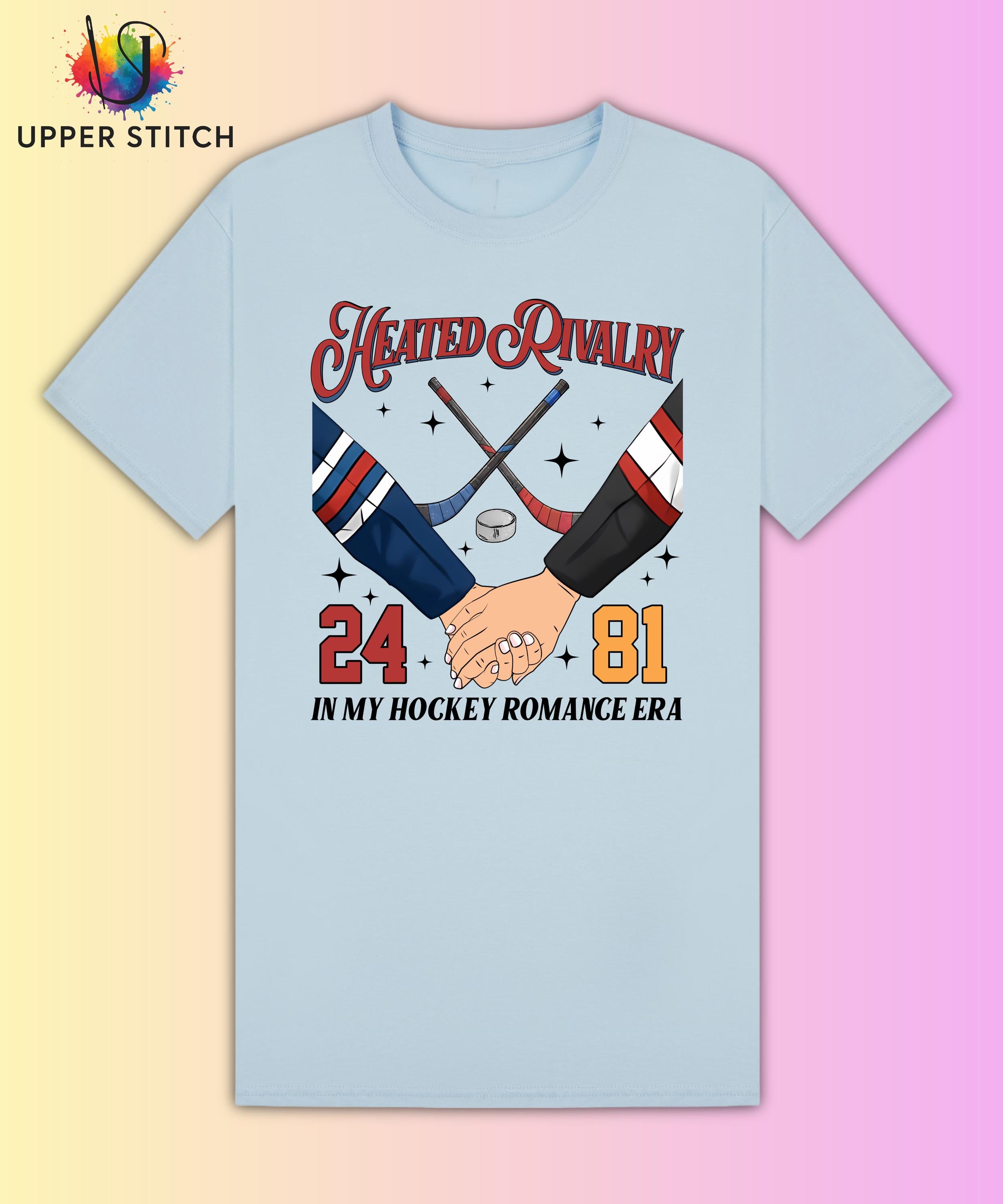 Heated Rivalry Fan Art Tee | Hockey Romance BookTok Shirt