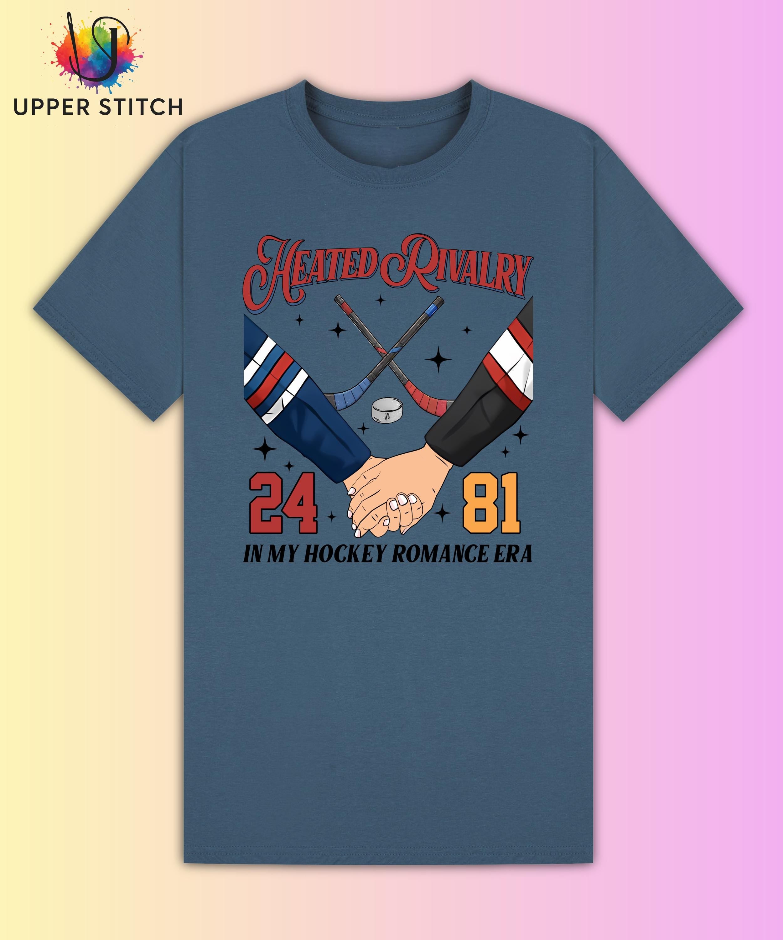 Heated Rivalry Fan Art Tee | Hockey Romance BookTok Shirt