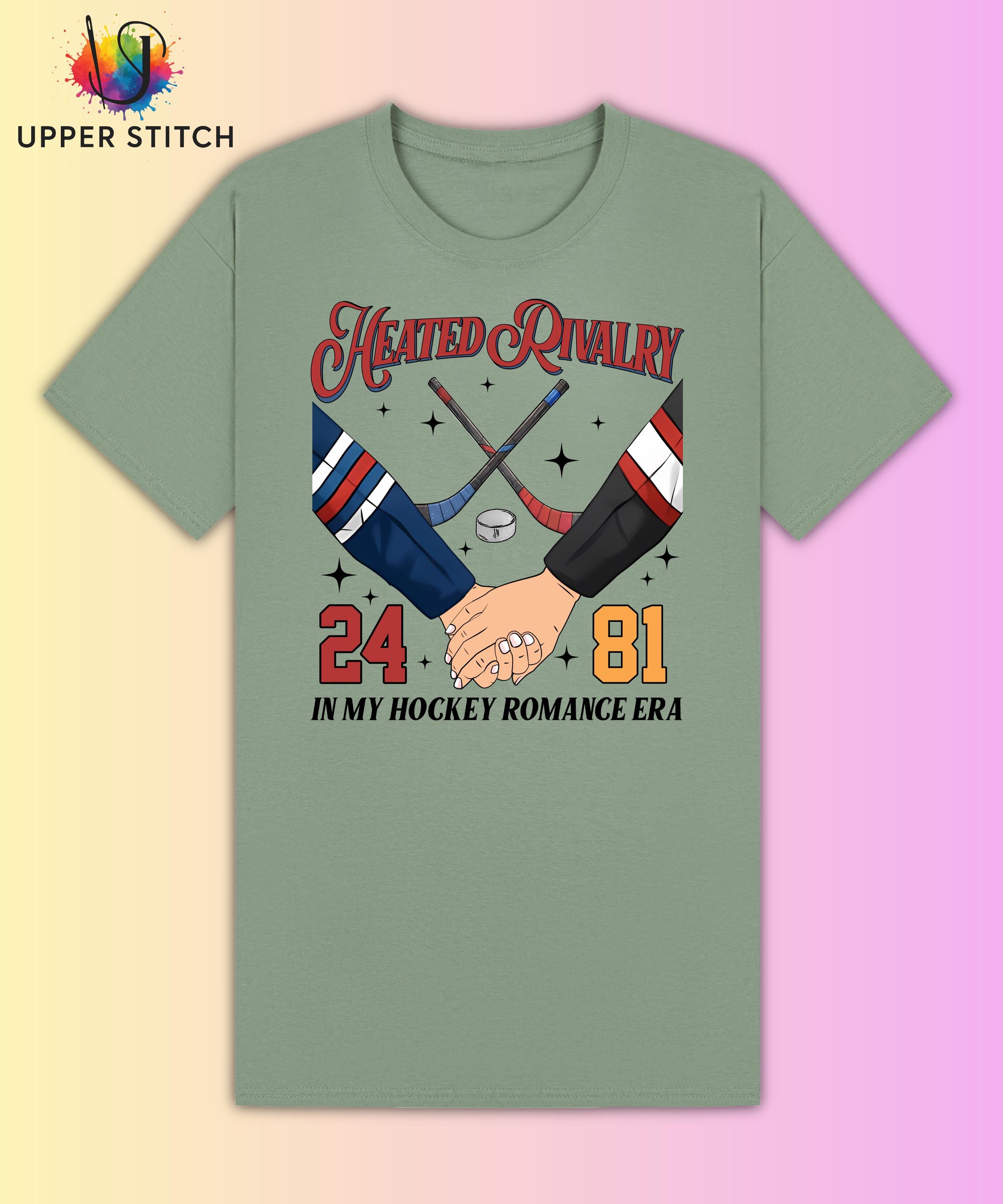Heated Rivalry Fan Art Tee | Hockey Romance BookTok Shirt
