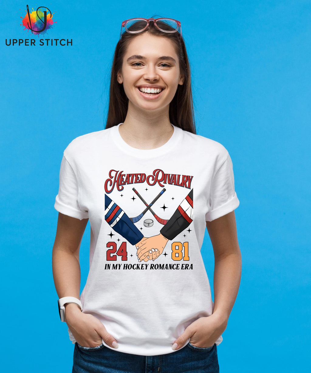 Heated Rivalry Fan Art Tee | Hockey Romance BookTok Shirt