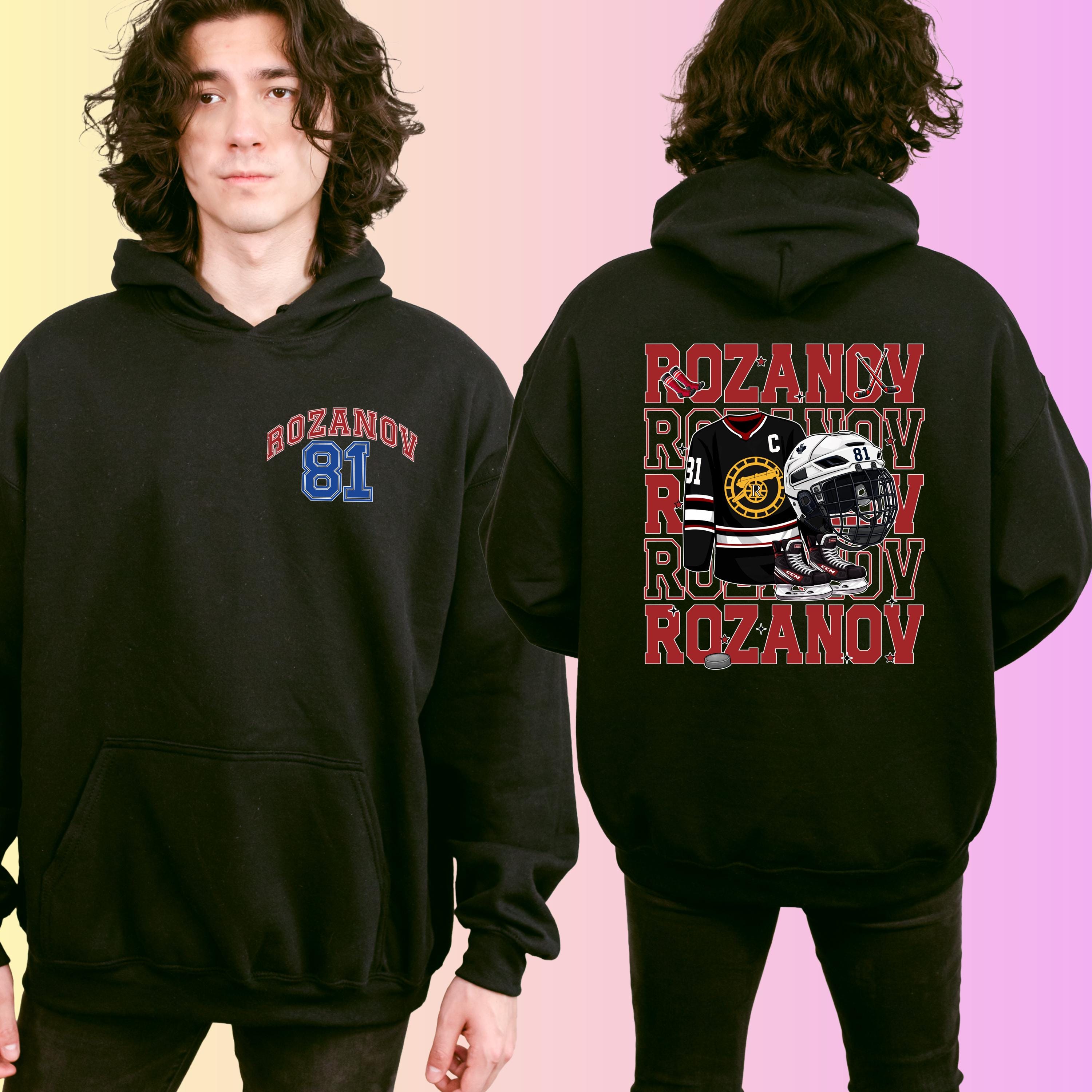Rozanov 81 Hockey Hoodie | Hockey Fan Hood | Heated Rivalry | Unisex Inclusive sizing