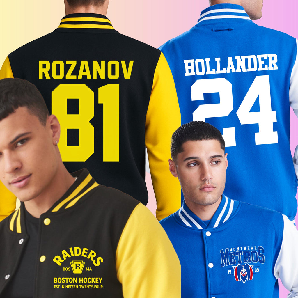 Varsity Jacket Heated Rivalry | Ice Hockey Style Jacket | Rozanov or Hollander
