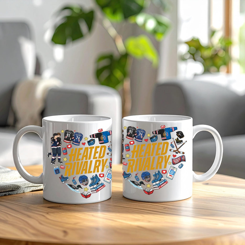 Heated Rivalry fan art mug | 11oz coffee mug | Hockey Romance Gift