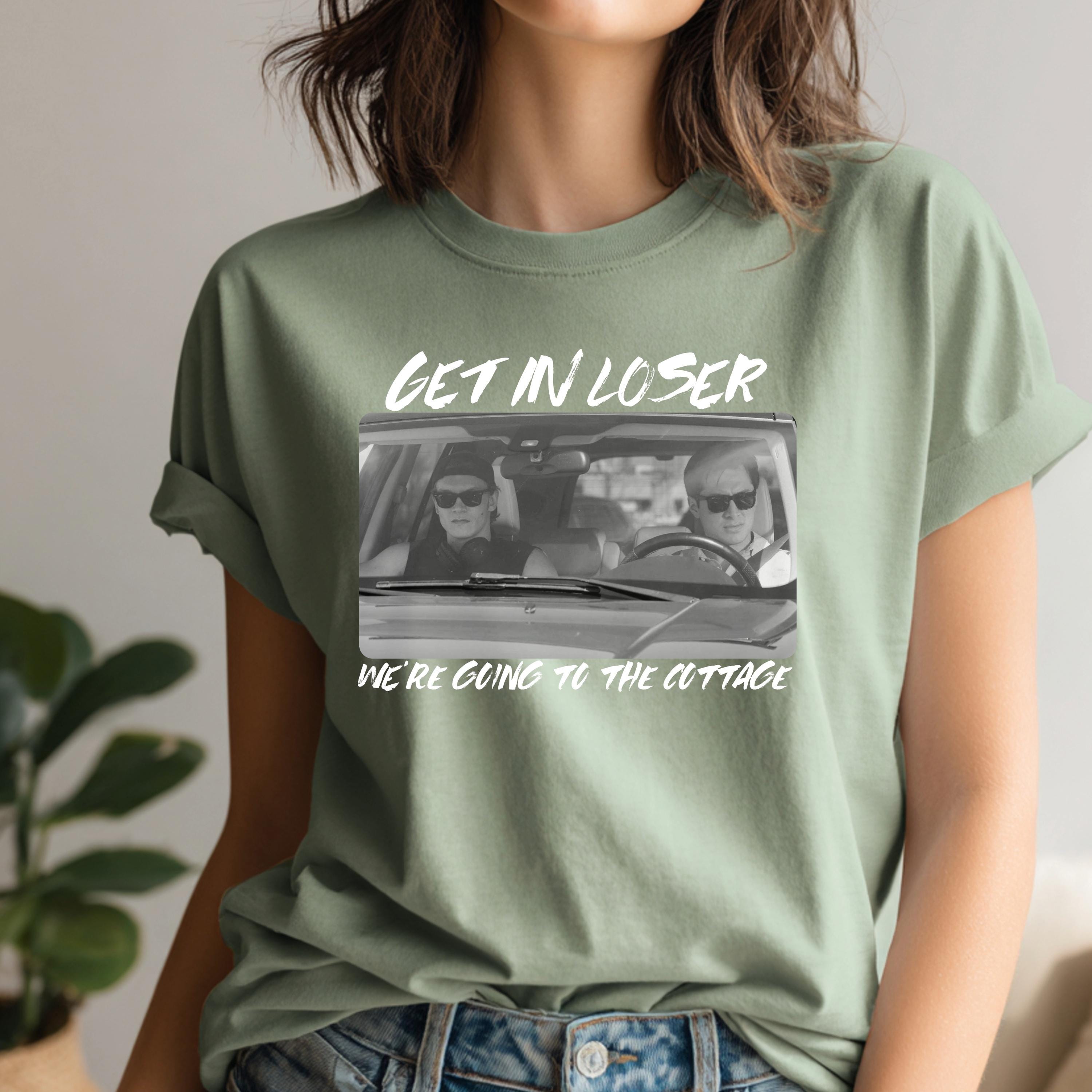 Get In Loser Cottage Trip T-Shirt | Heated Rivalry Fan Tee
