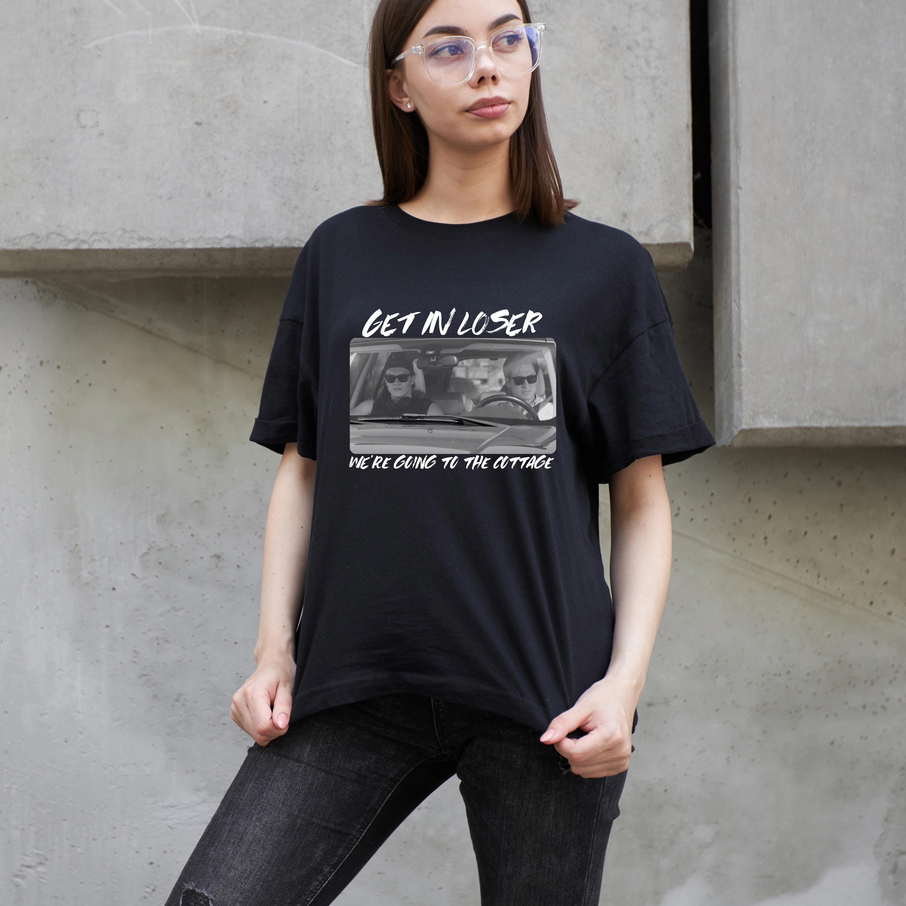 Get In Loser Cottage Trip T-Shirt | Heated Rivalry Fan Tee