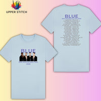 Blue 25th Anniversary Tour T-Shirt | Retro Boy Band Concert Tee