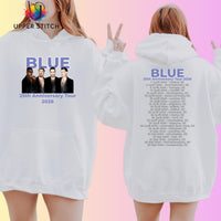 Blue 25th Anniversary Tour Hoodie | Retro Boy Band UK Dates